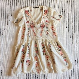 Embroidered Zara Smock Dress